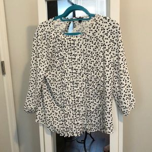Ann Taylor Patterned Long Sleeve Blouse